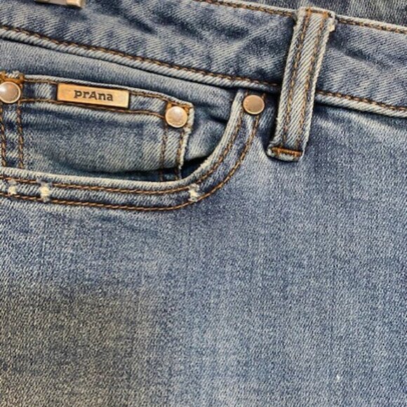 prAna Sienna Stretch Denim True Blue Skinny Jeans Size 4/27 - Picture 7 of 10